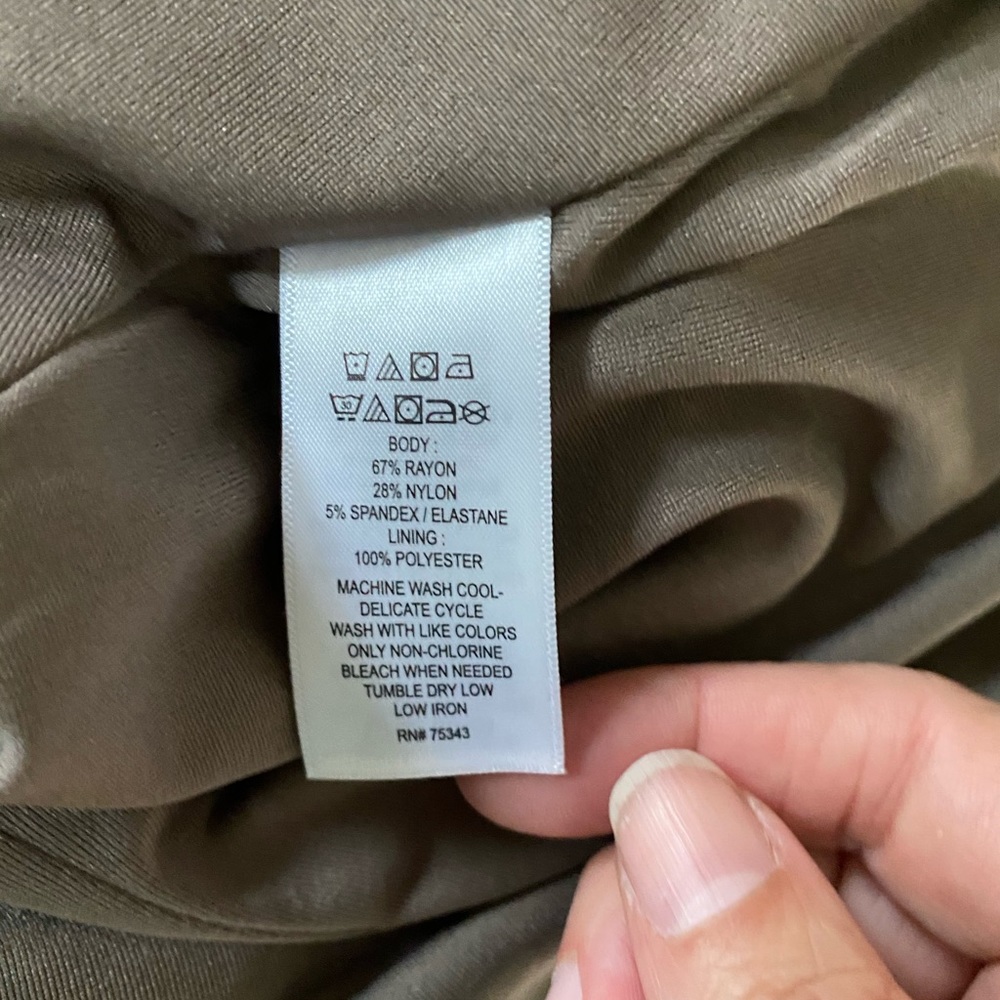 Nwt Sigrid Olsen Taupe Sleeveless Knit Dress - image 8